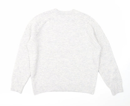 Womens UK Size L Marks and Spencer Grey Pullover Jumper