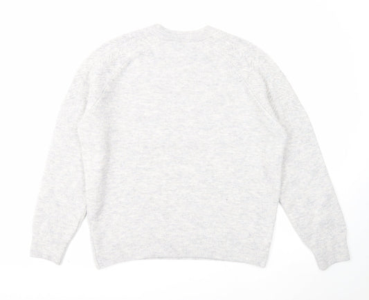 Womens UK Size L Marks and Spencer Grey Pullover Jumper