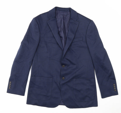 Mens UK Size 40 Marks and Spencer Regular Blue Suit Jacket