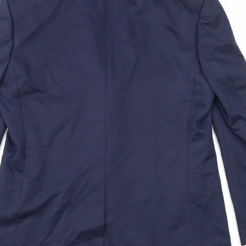 Mens UK Size 40 Marks and Spencer Regular Blue Suit Jacket