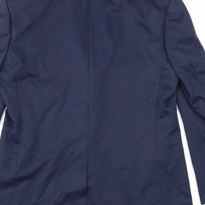 Mens UK Size 40 Marks and Spencer Regular Blue Suit Jacket