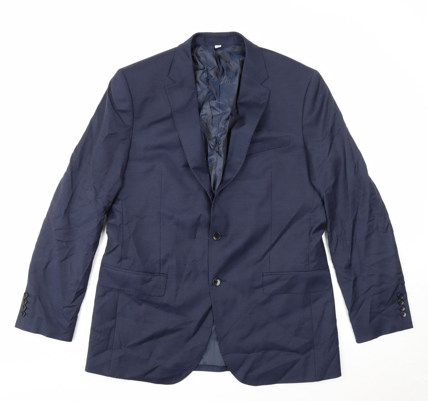 Mens UK Size 42 Marks and Spencer Regular Blue Suit Jacket