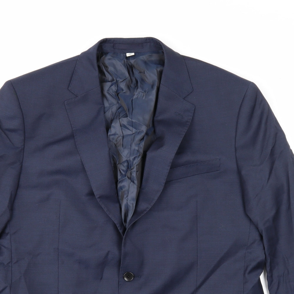 Mens UK Size 42 Marks and Spencer Regular Blue Suit Jacket
