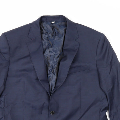 Mens UK Size 42 Marks and Spencer Regular Blue Suit Jacket