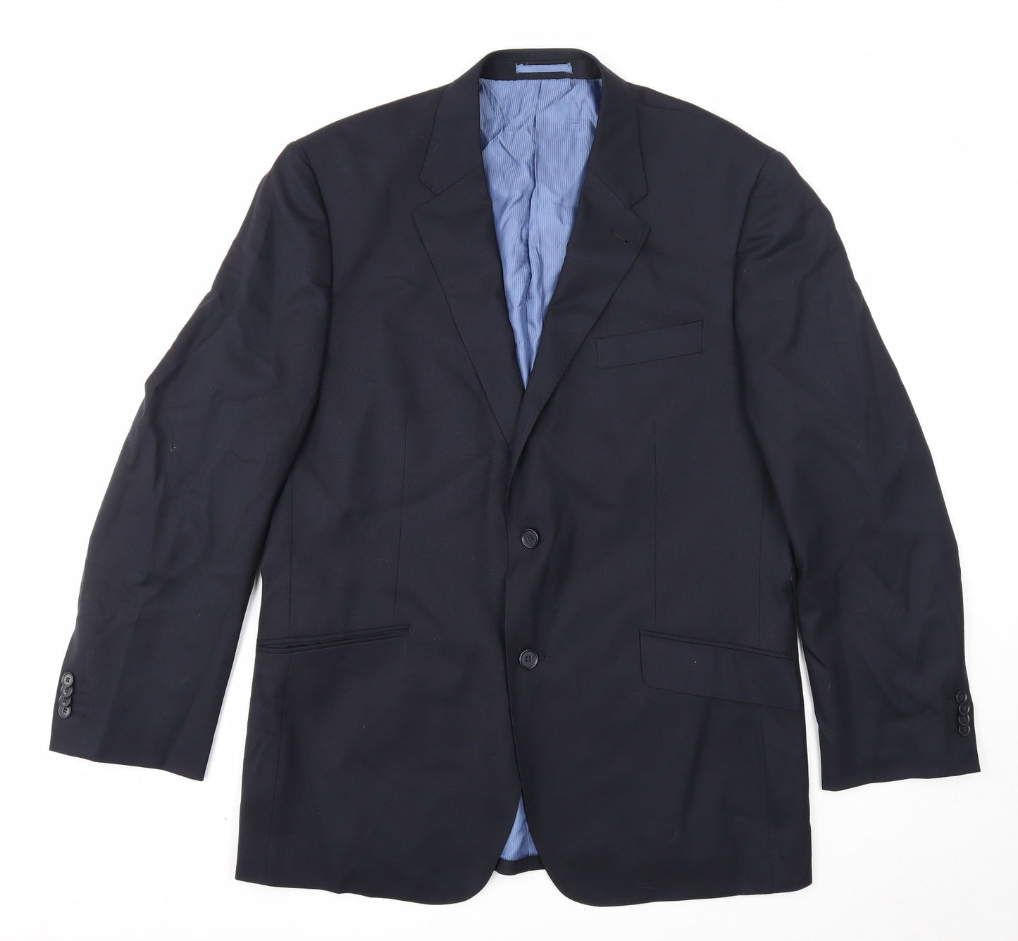 Geirge Mens Black Polyester Jacket Suit Jacket Size 42 Regular