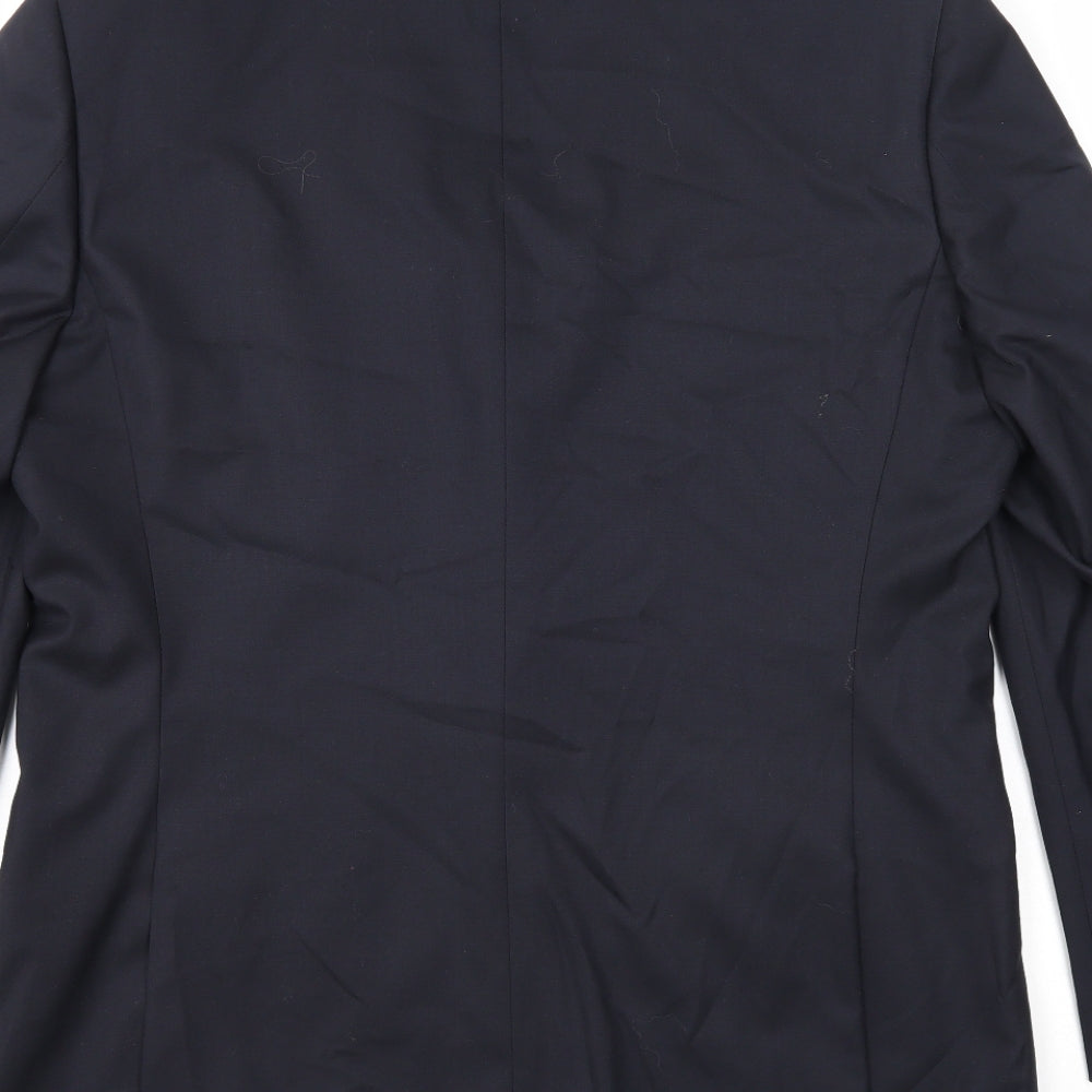 Geirge Mens Black Polyester Jacket Suit Jacket Size 42 Regular