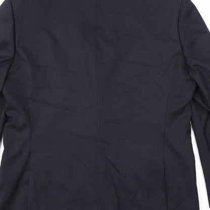 Geirge Mens Black Polyester Jacket Suit Jacket Size 42 Regular