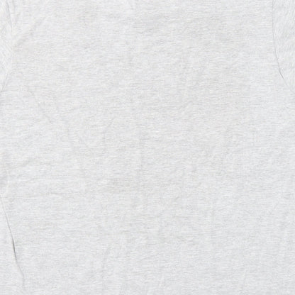 Gildan Boys Grey Polyester Basic T-Shirt Size 12-13 Years Round Neck Pullover - Sidekick, 12-14 Years