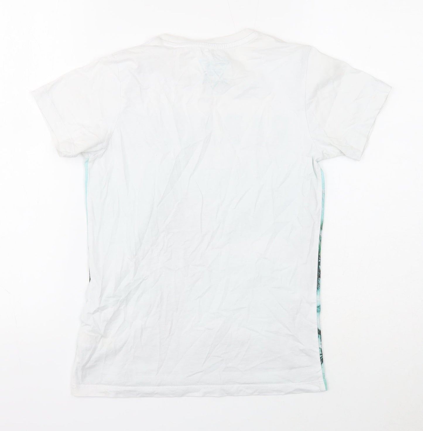 West Coast Boys White Cotton Basic T-Shirt Size 10 Years Round Neck Pullover - Paradise