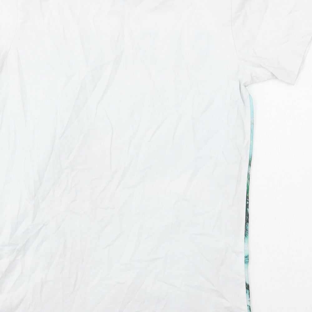 West Coast Boys White Cotton Basic T-Shirt Size 10 Years Round Neck Pullover - Paradise