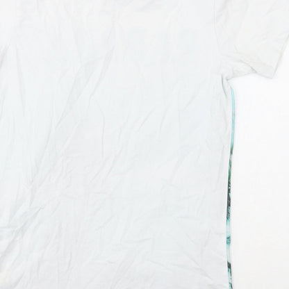 West Coast Boys White Cotton Basic T-Shirt Size 10 Years Round Neck Pullover - Paradise