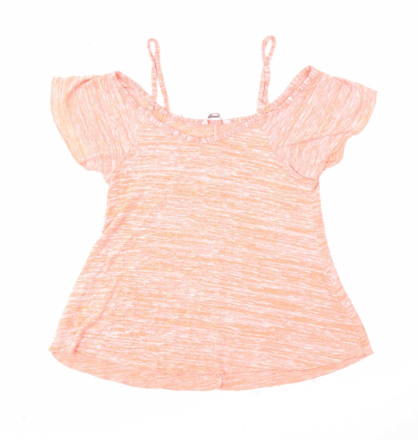 Womens UK Size 10 Peacocks Orange Basic Blouse