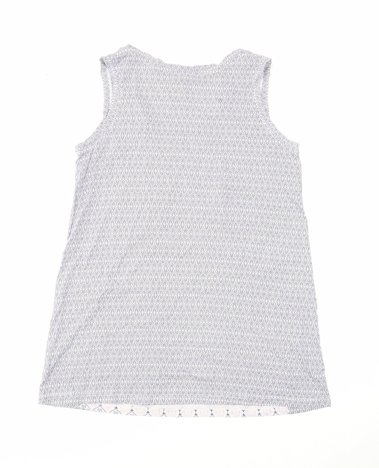Womens UK Size XS Uniqlo Blue Basic Tank