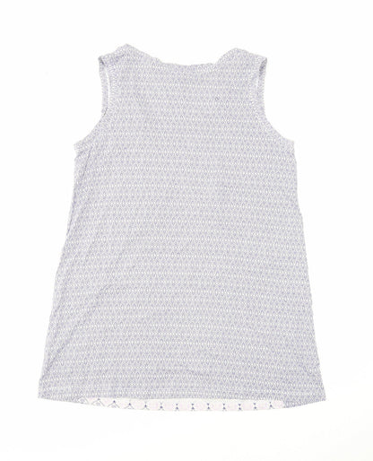Womens UK Size XS Uniqlo Blue Basic Tank