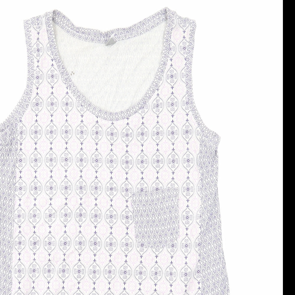Womens UK Size XS Uniqlo Blue Basic Tank