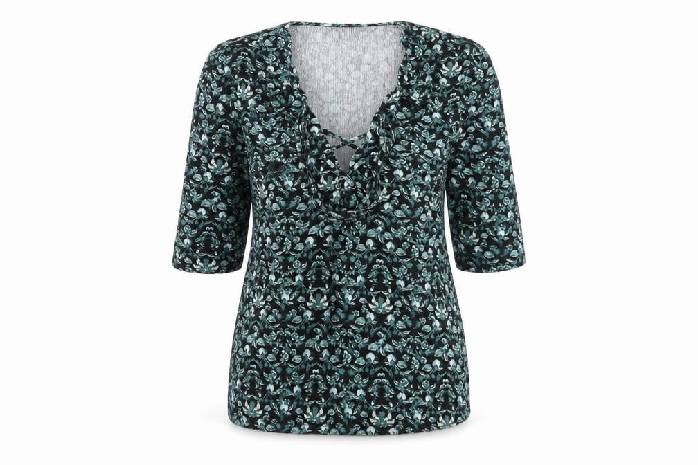 Womens UK Size 10 Topshop Black Basic Blouse