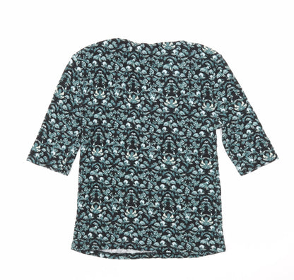 Womens UK Size 10 Topshop Black Basic Blouse