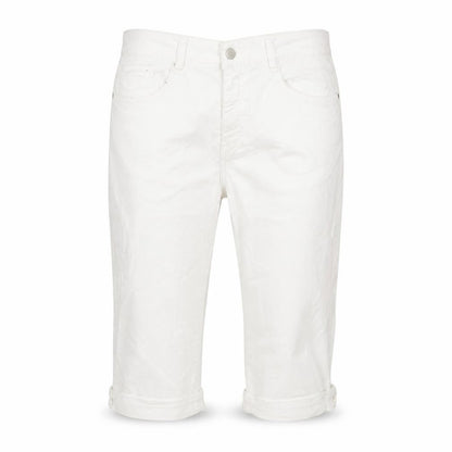 Pamlo Due Womens White Cotton Straight Jeans Size 34 in Regular Zip