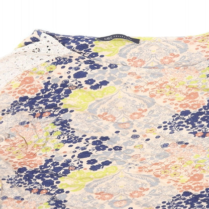Womens UK Size 14 Marks and Spencer Multicoloured Basic Blouse