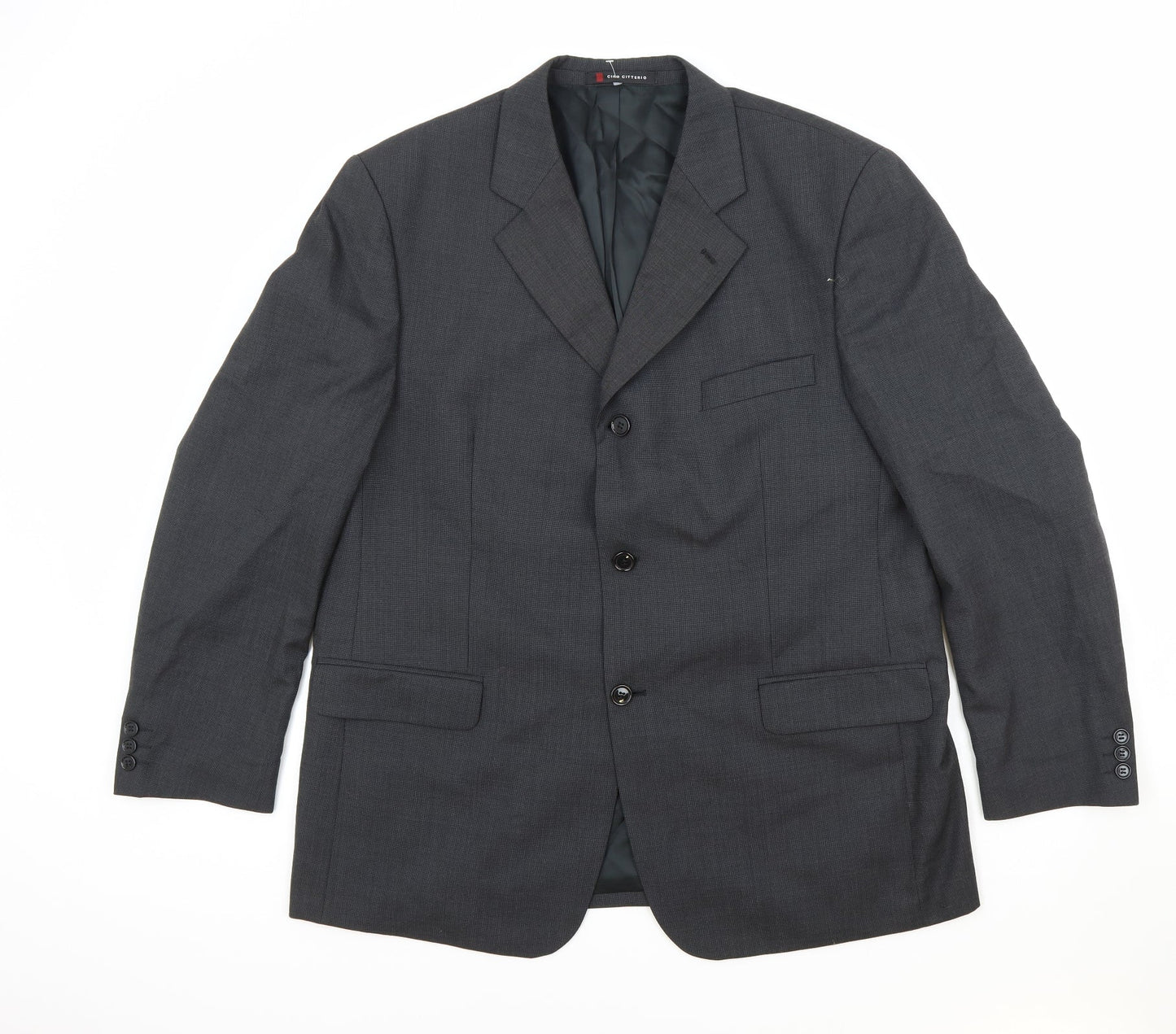 Mens UK Size 44 Ciro Citterio Regular Grey Suit Jacket