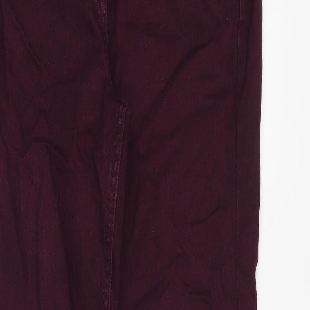 Womens UK Size 8 Marks and Spencer Regular Fit Straight Purple Jeans