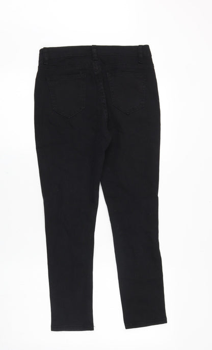 SheIn Womens Black Cotton Skinny Jeans Size S Regular Zip