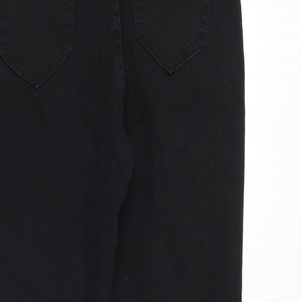 SheIn Womens Black Cotton Skinny Jeans Size S Regular Zip