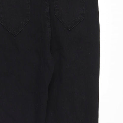 SheIn Womens Black Cotton Skinny Jeans Size S Regular Zip