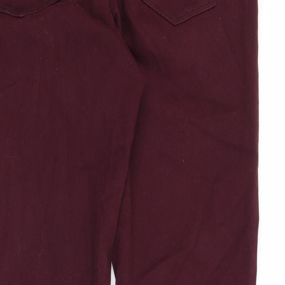 M&Co Womens Purple Cotton Skinny Jeans Size 32 in Slim