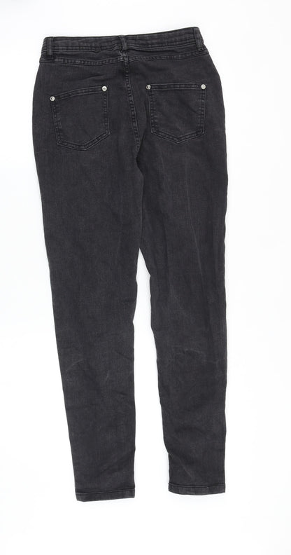 WEDNESDAY'S GIRL Womens Black Cotton Skinny Jeans Size 26 in Regular Zip