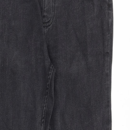 WEDNESDAY'S GIRL Womens Black Cotton Skinny Jeans Size 26 in Regular Zip
