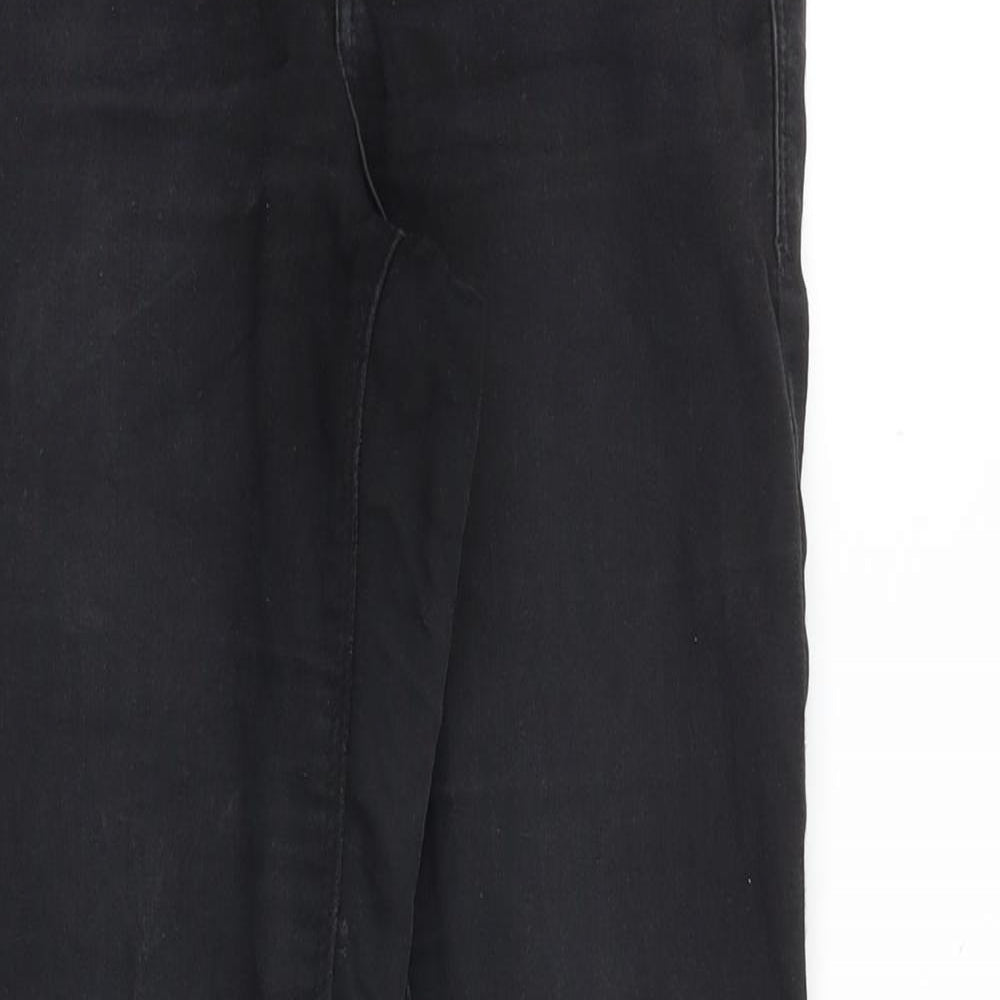 Dorothy Perkins Womens Black Cotton Skinny Jeans Size 8 Slim Zip