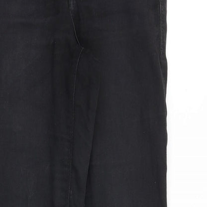 Dorothy Perkins Womens Black Cotton Skinny Jeans Size 8 Slim Zip