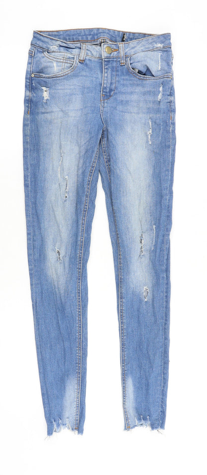 Womens UK Size 26 in Preworn Slim Fit Skinny Blue Jeans