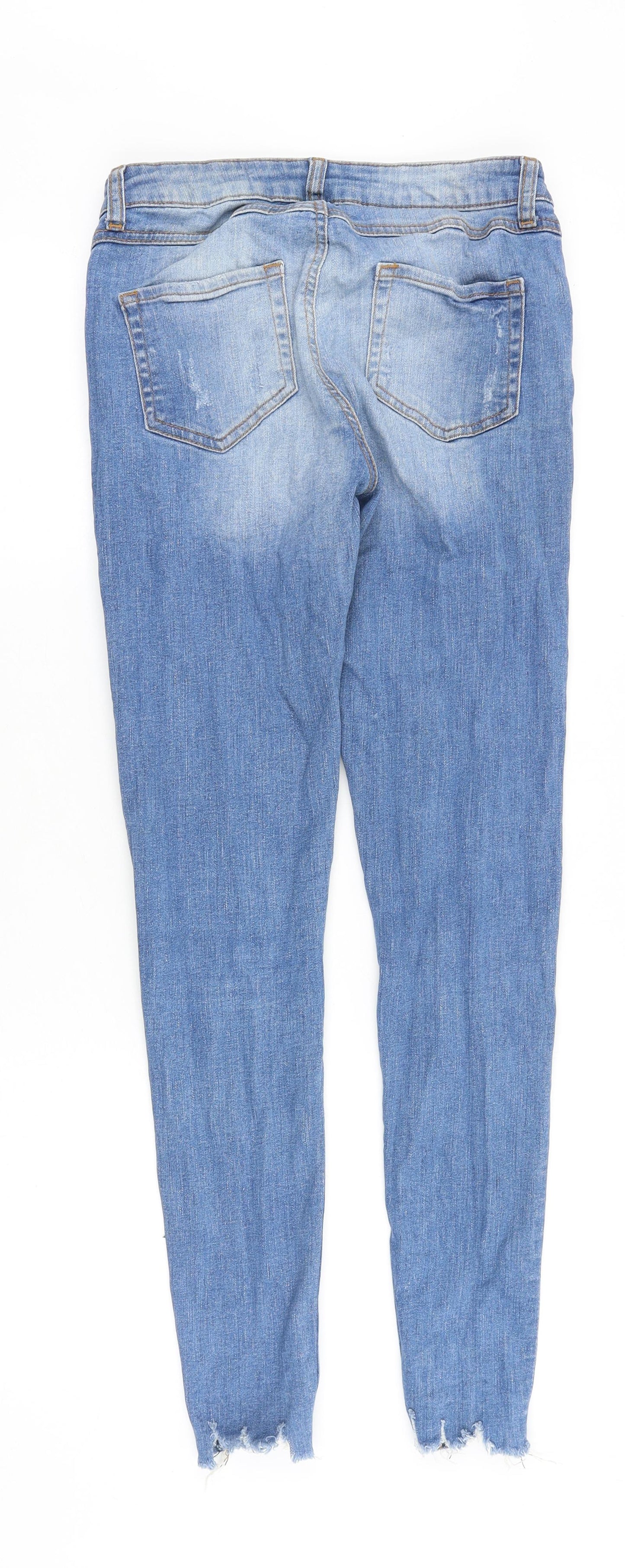 Womens UK Size 26 in Preworn Slim Fit Skinny Blue Jeans