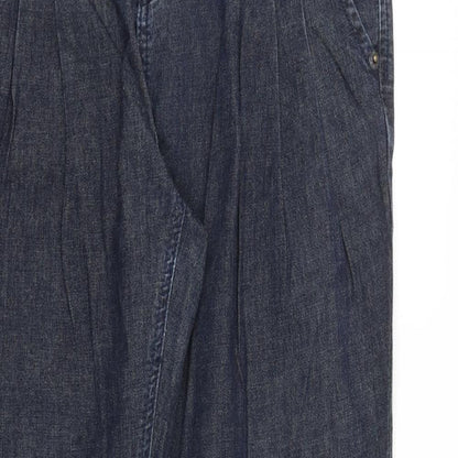 Select Denim Womens Blue Cotton Straight Jeans Size 12 Regular Zip