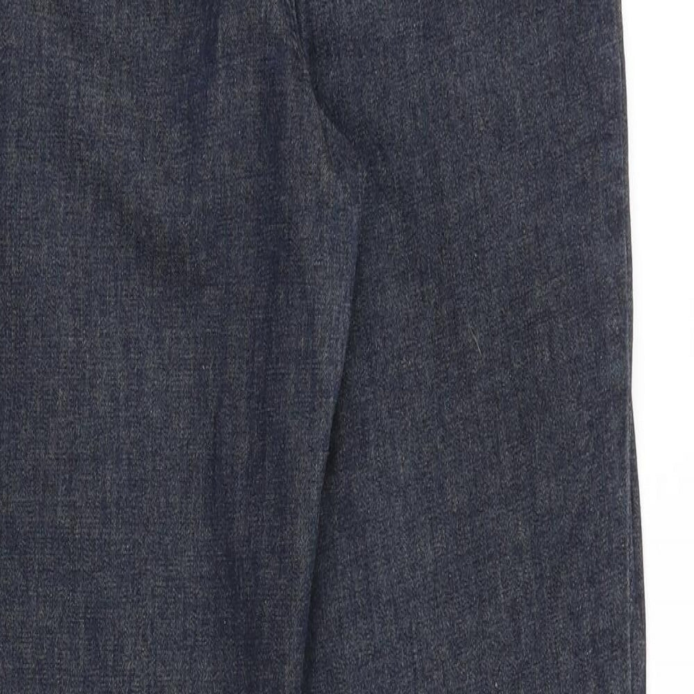 Select Denim Womens Blue Cotton Straight Jeans Size 12 Regular Zip