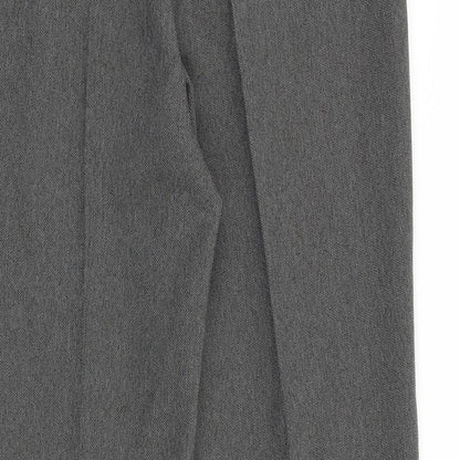 Womens UK Size 10 Marks and Spencer Regular Fit Dress Pants Grey Trousers