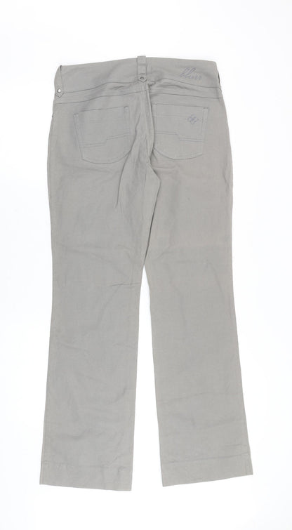 Blurr Womens Grey Cotton Straight Jeans Size 32 in Regular Zip