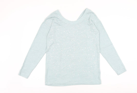 Womens UK Size 10 NEXT Blue Basic T-Shirt