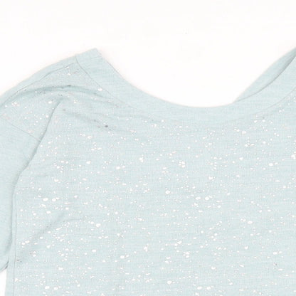 Womens UK Size 10 NEXT Blue Basic T-Shirt
