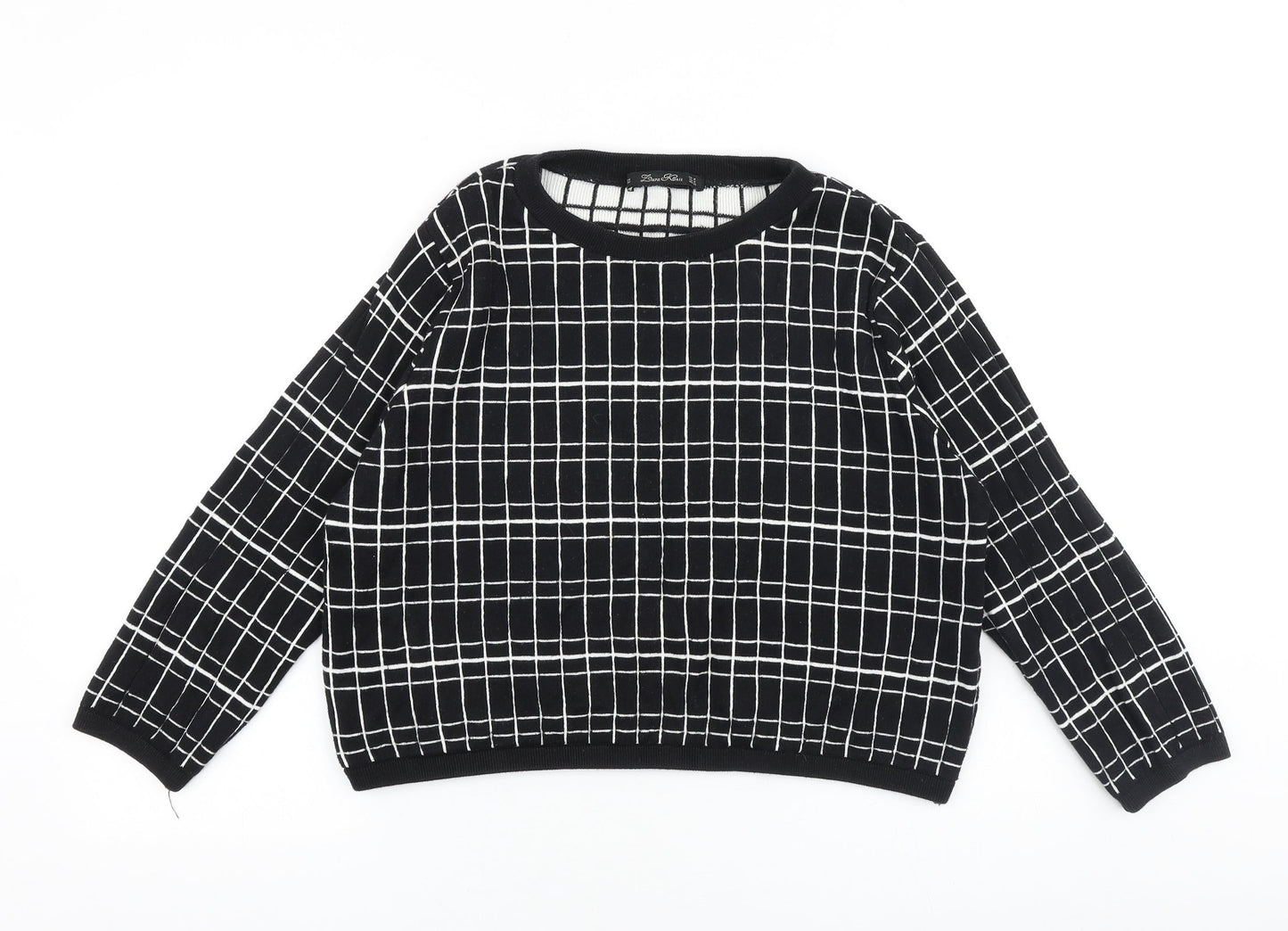 Womens UK Size M Zara Black Pullover Jumper