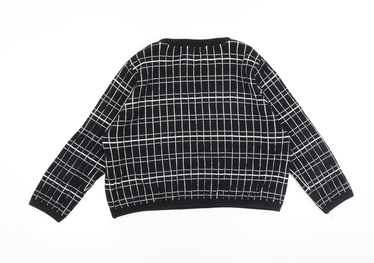 Womens UK Size M Zara Black Pullover Jumper