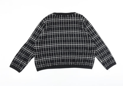 Womens UK Size M Zara Black Pullover Jumper