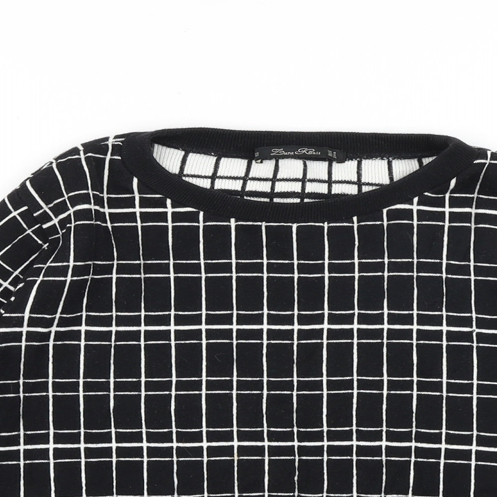 Womens UK Size M Zara Black Pullover Jumper