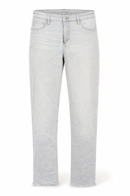 & Denim Girls Grey Cotton Straight Jeans Size 14 Years Regular Zip
