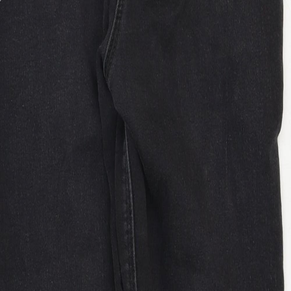 Marks and Spencer Girls Black Cotton Skinny Jeans Size 13-14 Years Regular