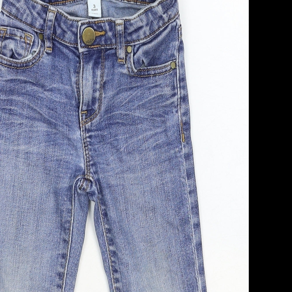 Gap Girls Blue Cotton Straight Jeans Size 3XL Regular Button