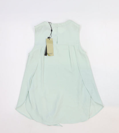 Womens UK Size 6 Coast Blue Basic Tank