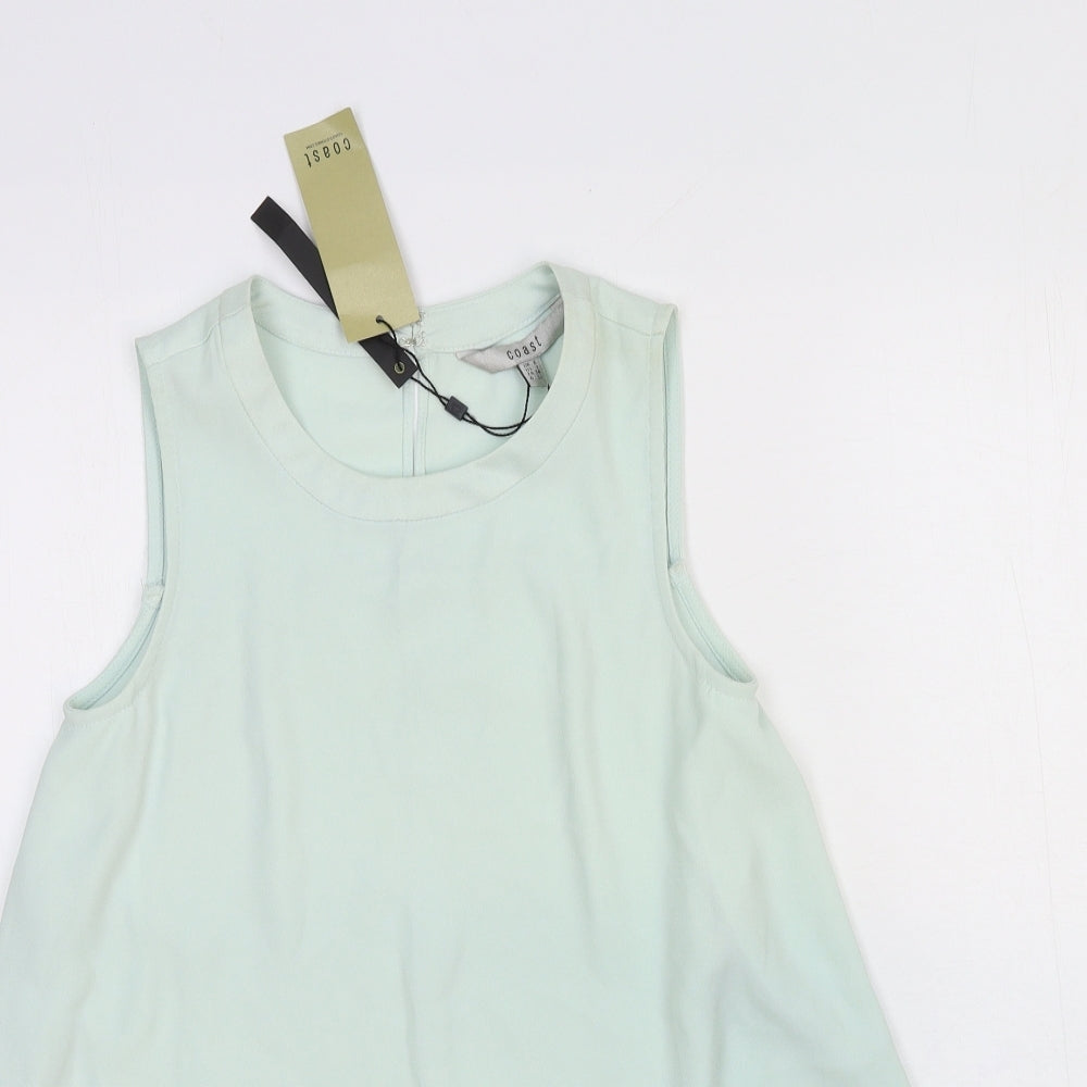 Womens UK Size 6 Coast Blue Basic Tank